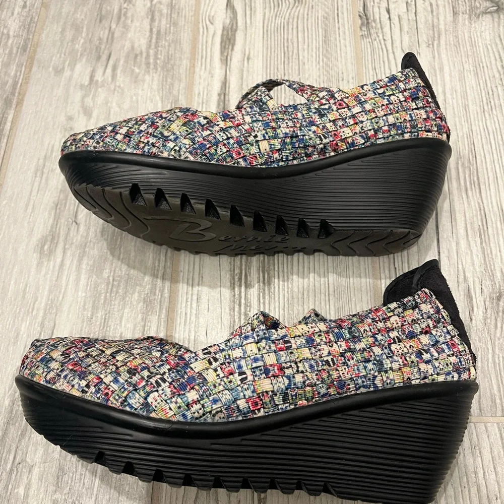 Bernie Mev Muliti Color Platform Shoes Size 39
